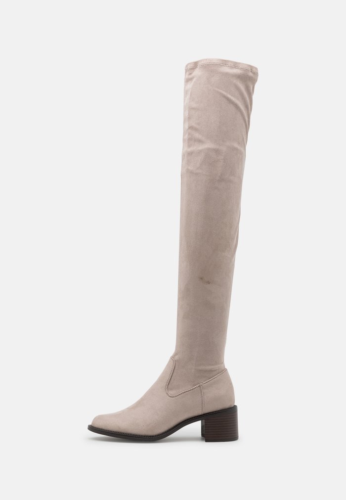 Bottes Anna Field Over the knee Grise Clair Femme | CIK-4839303